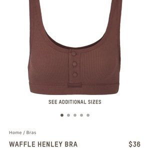 Size Large Brown Skims Henley Bra!